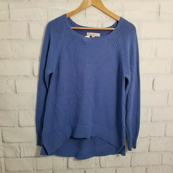LOFT Sweaters - NWT Loft high low blue knit sweater
